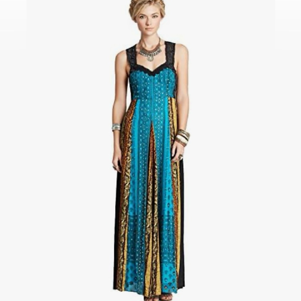 FREE PEOPLE, Star Dust Crinkle Maxi Dress